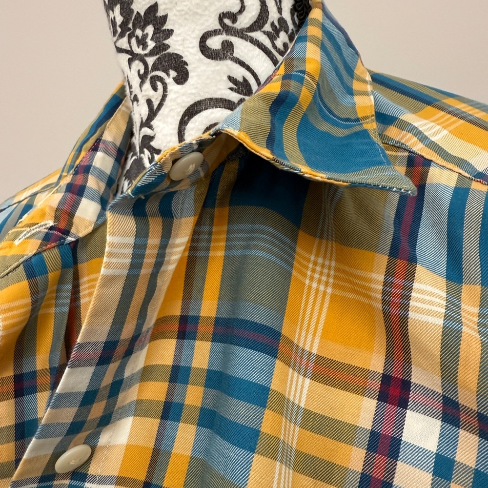 Foxcroft Plaid Shirt Sz 6p - Picture 4 of 14